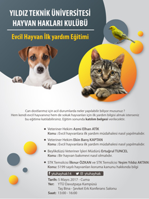 Kaçırılmayacak etkinlik- Evcil Hayvan İlkyardım Eğitimi